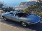 Classic Car rental  Convertible Jaguar E type - luxury classic convertible car with driver stylish experience South of France in Antibes Beaulieu Sur Mer Nice Cannes 