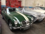 Classic Car rental  Convertible MGA 1600 - convertible luxury classic with driver rent car vehicle in Antibes Beaulieu sur Mer Juan Les Pins Eze Cannes 